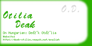 otilia deak business card